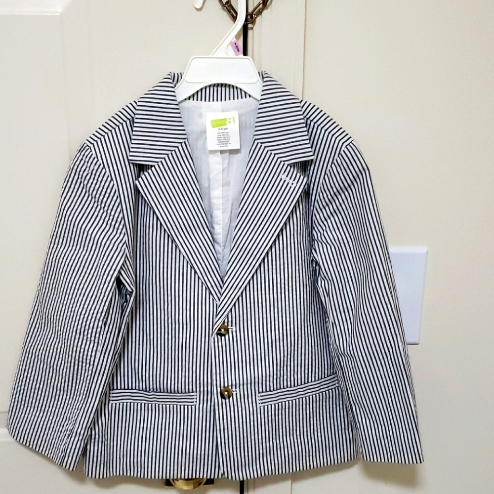 Crazy 8 toddler size 4T-5T blue and white jacket